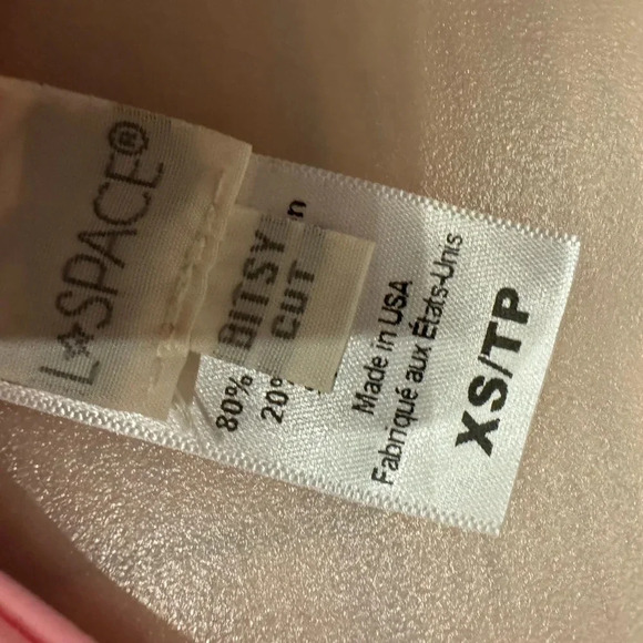 L*Space Guava/pink Whiplash Bitsy Cut  Bikini Bottom Separate (Size XS) - Picture 5 of 6